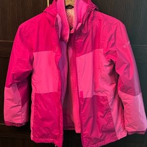 Columbia Girls Pink 3 in 1 Jacket - Medium